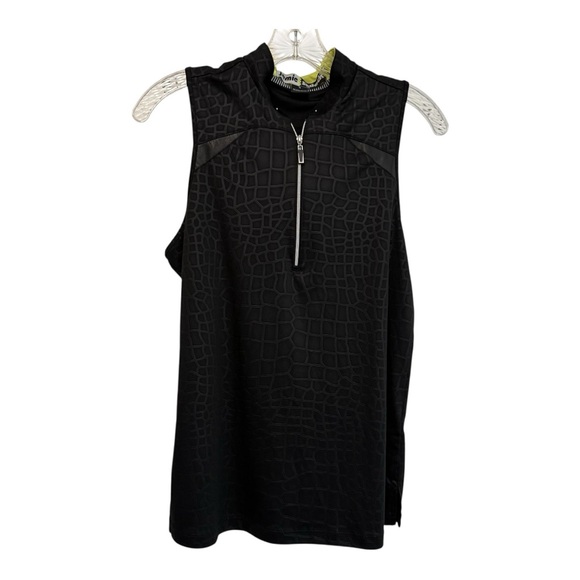 Jamie Sadock Black and Yellow Top Size Medium - Picture 3 of 7